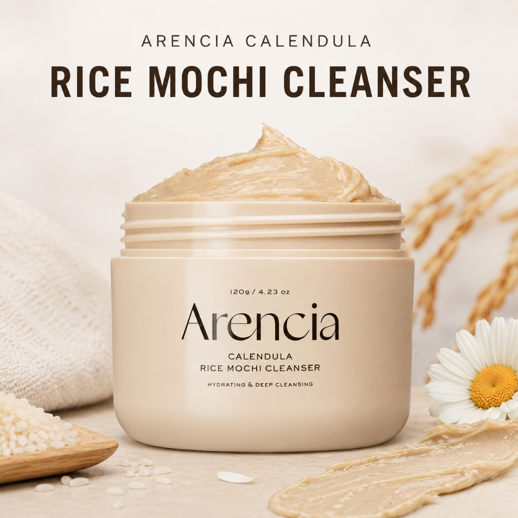 [ARENCIA] Sữa rửa mặt Mochi gạo Calendula 120g | Sữa rửa mặt Hàn Quốc | Họa tiết Mochi | Dưỡng ẩm & 