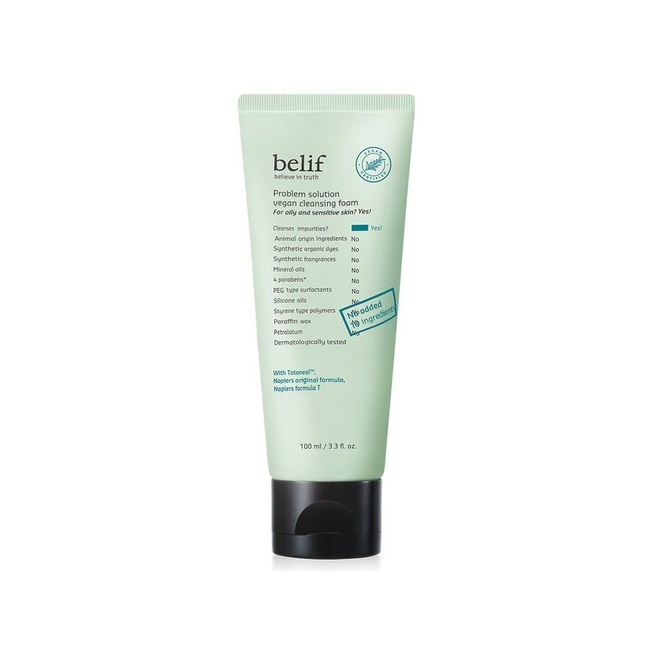 Sữa rửa mặt Belif Problem Solution Vegan 100ml