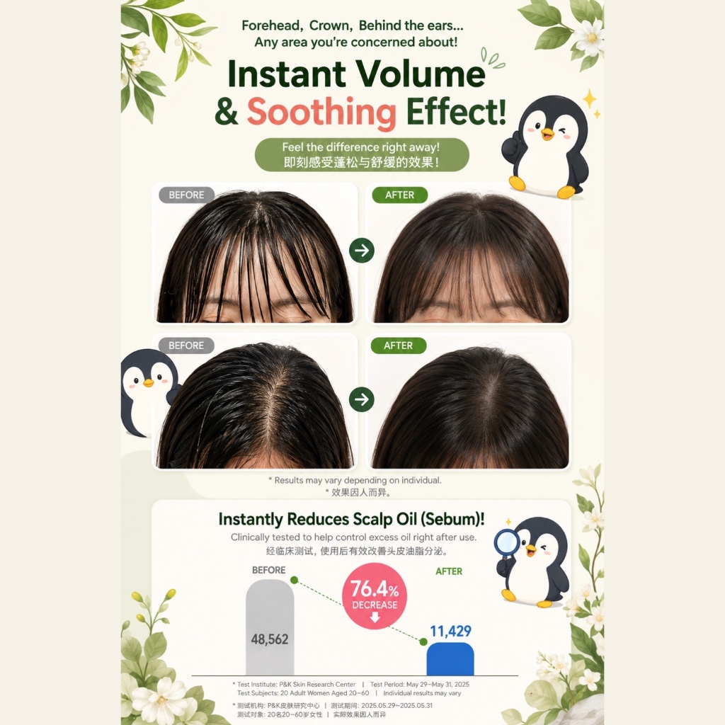 KUNDAL Dry Shampoo for Bangs Pear & Freesia 50ml Oil Control Hair Touch Up Korean