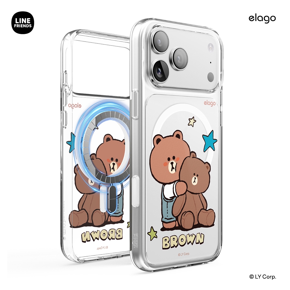 Ốp lưng Hybrid từ tính elago | LINE FRIENDS Ordinary Days cho iPhone 16, iPhone 16 Pro, iPhone 16 Pr