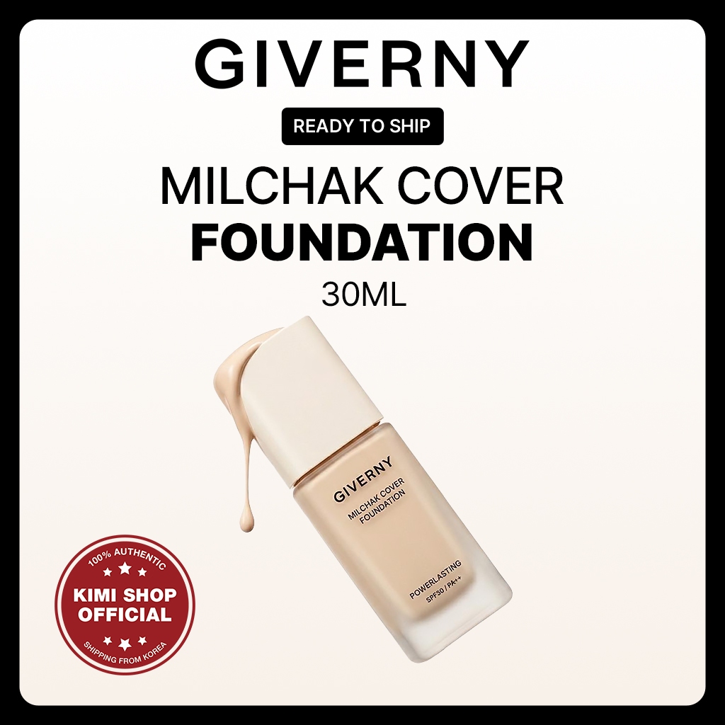 [Giverny] Kem nền Milchak Cover 30ml SPF30 PA + + Kem nền tốt nhất Hàn Quốc