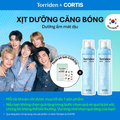 [Torriden & CORTIS] [Combo] Xịt dưỡng căng bóng DIVE IN chứa Hyaluronic Acid, 120ml+120ml, Mist