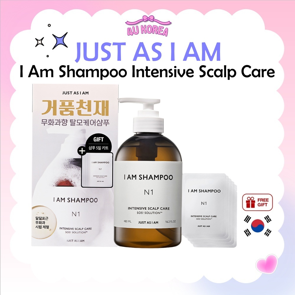 JUST AS I AM I Am Dầu Gội Chăm Sóc Da Đầu Chuyên Sâu (480ml, 700ml) - 4 Mùi / K-BEAUTY