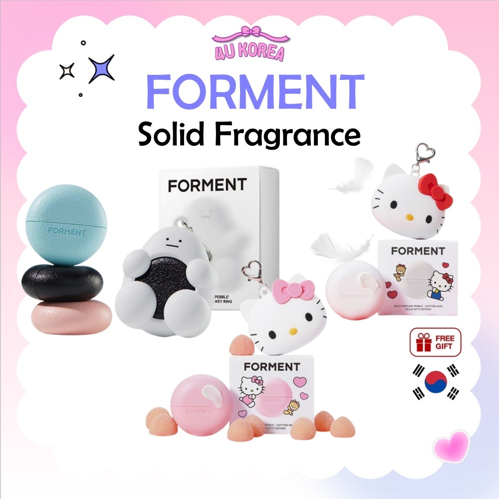(+Keyring) FORMENT Solid Fragrance 30ml – 3 mùi / K-BEAUTY