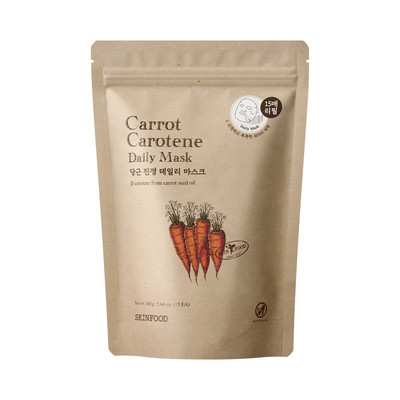 [SKINFOOD Official] Mặt nạ hàng ngày Carotene cà rốt 15ea