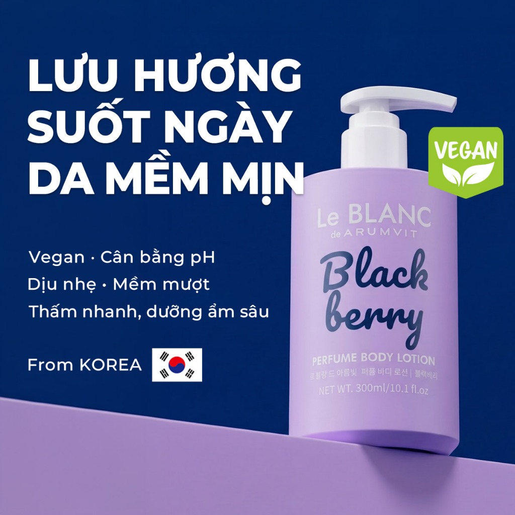 Le BLANC Sữa Dưỡng Thể Nước Hoa - Blackberry | Perfume Body Lotion