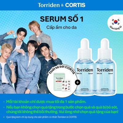 [Torriden & CORTIS] [Combo] Serum DIVE IN chứa Hyaluronic Acid, 50ml+50ml