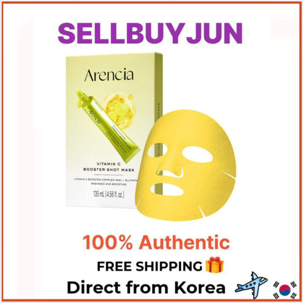 [Arencia] Gói 5 mặt nạ tăng cường rạng rỡ Vitamin C | Mặt nạ tấm