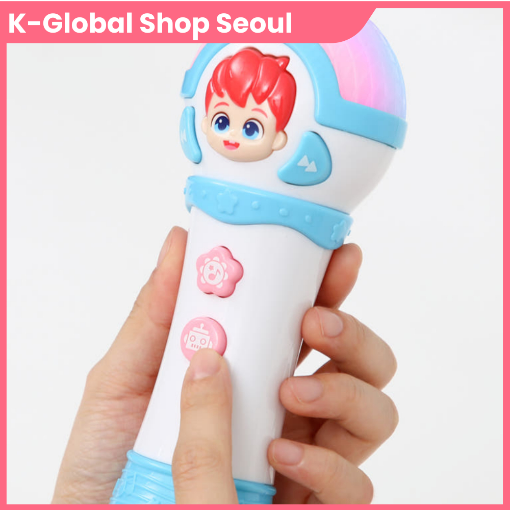 [Pinkfong] Đồ chơi hát micro Karaoke cho trẻ em Bebefinn có bài hát, đèn & âm thanh Đồ chơi âm nhạc 