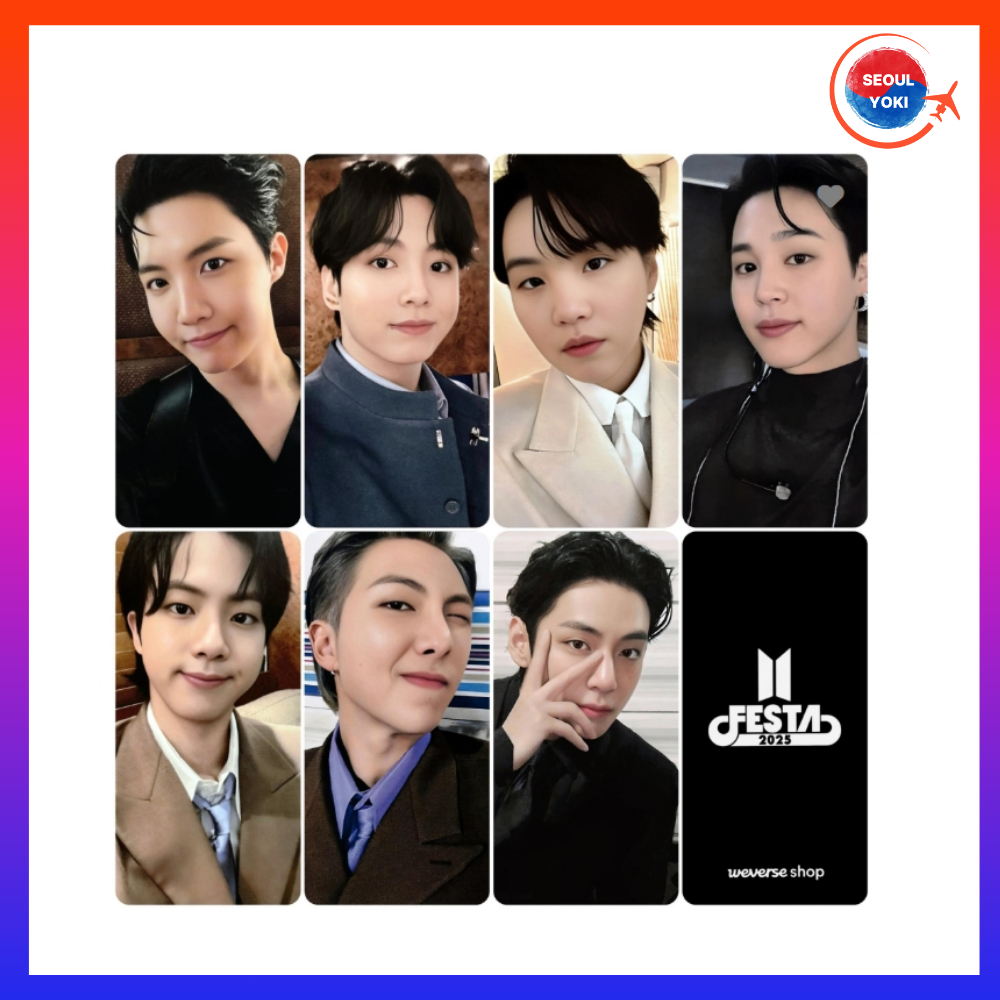 BTS Festa 2025 7 Photocard FULL SET