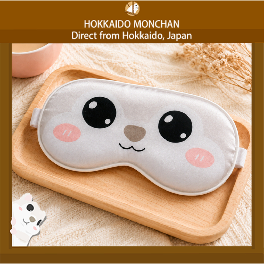 【Hokkaido Monchan, Direct from Japan】Hokkaido Monchan Blackout Sleep Mask Travel Eye Mask Nap Eye Ma