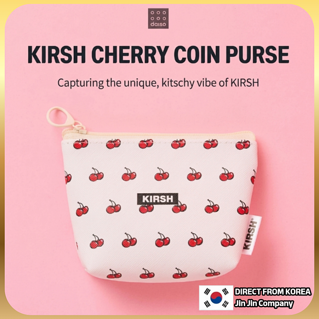 [Daiso] Túi đựng tiền xu Mini KIRSH Cherry / K-TREND DAISO x KIRSH