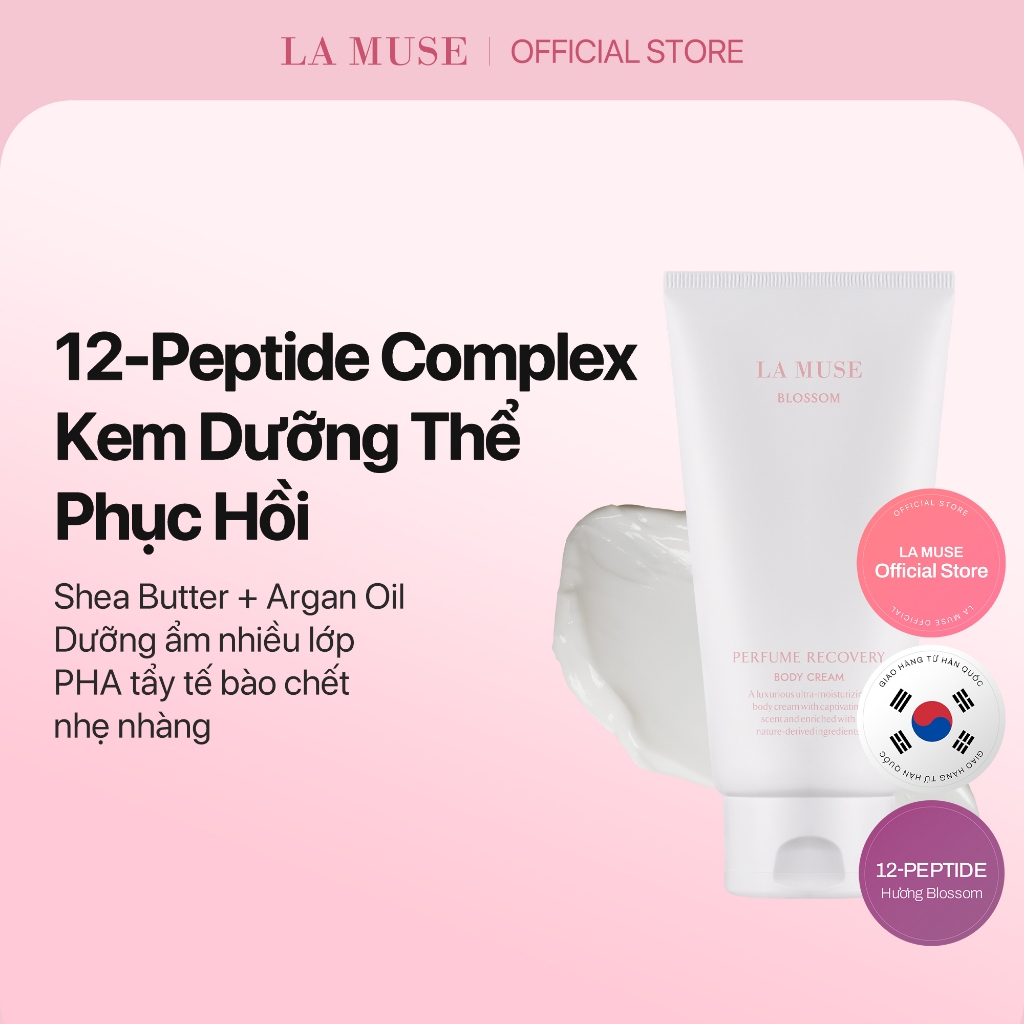 [LA MUSE OFFICIAL] Kem dưỡng thể phục hồi da hương nước hoa Perfume Recovery Body Cream Blossom300ml