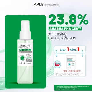 Xịt khoáng Giảm Mụn Mờ Thâm 105ml APLB AHA BHA PHA Centella Facial Mist Tinh Chất Làm Dịu Cho Da Mụn