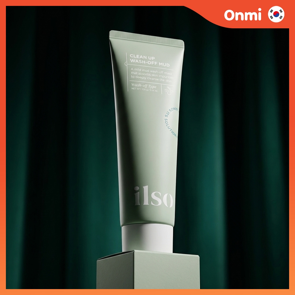 [ilso] Clean Up Wash-off Mud | Mặt Nạ Bùn Rửa Sạch Lỗ Chân Lông Clean Up Wash-off Mud 100g