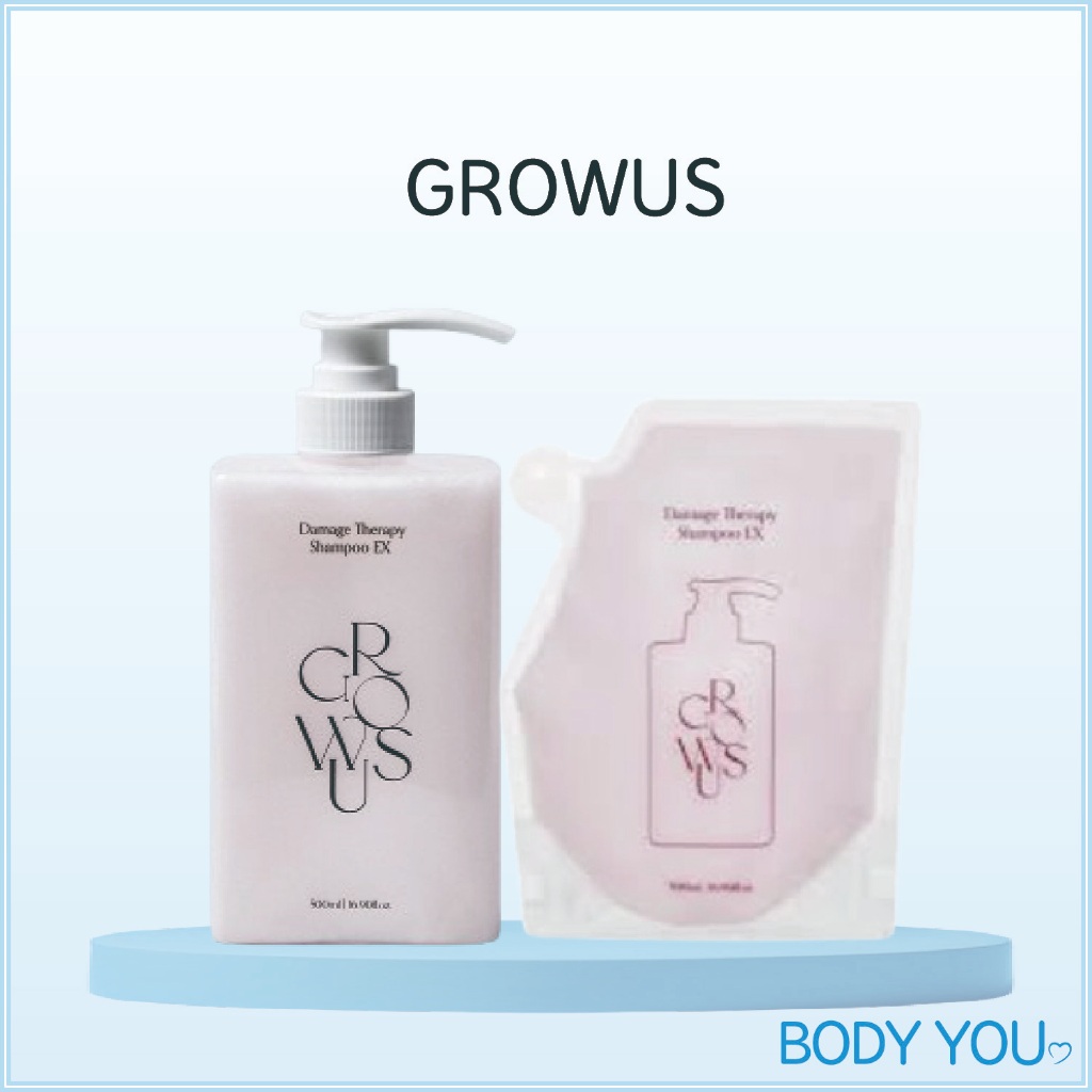 [GROWUS] Damage Therapy Shampoo EX 500ml / Dầu Gội Phục Hồi Tóc / [100% Authentic]
