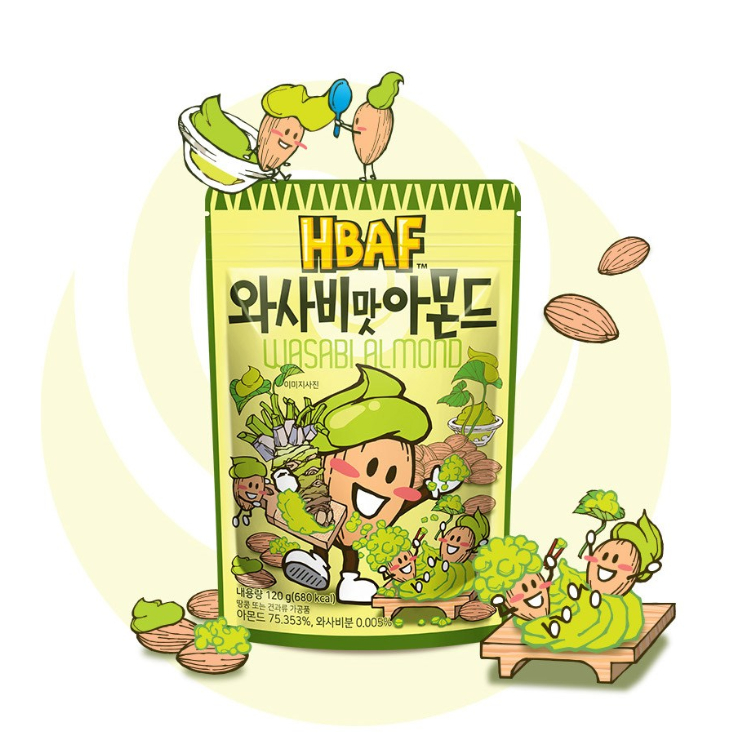 Hạnh nhân vị Wasabi HBAF 120g x 1 gói