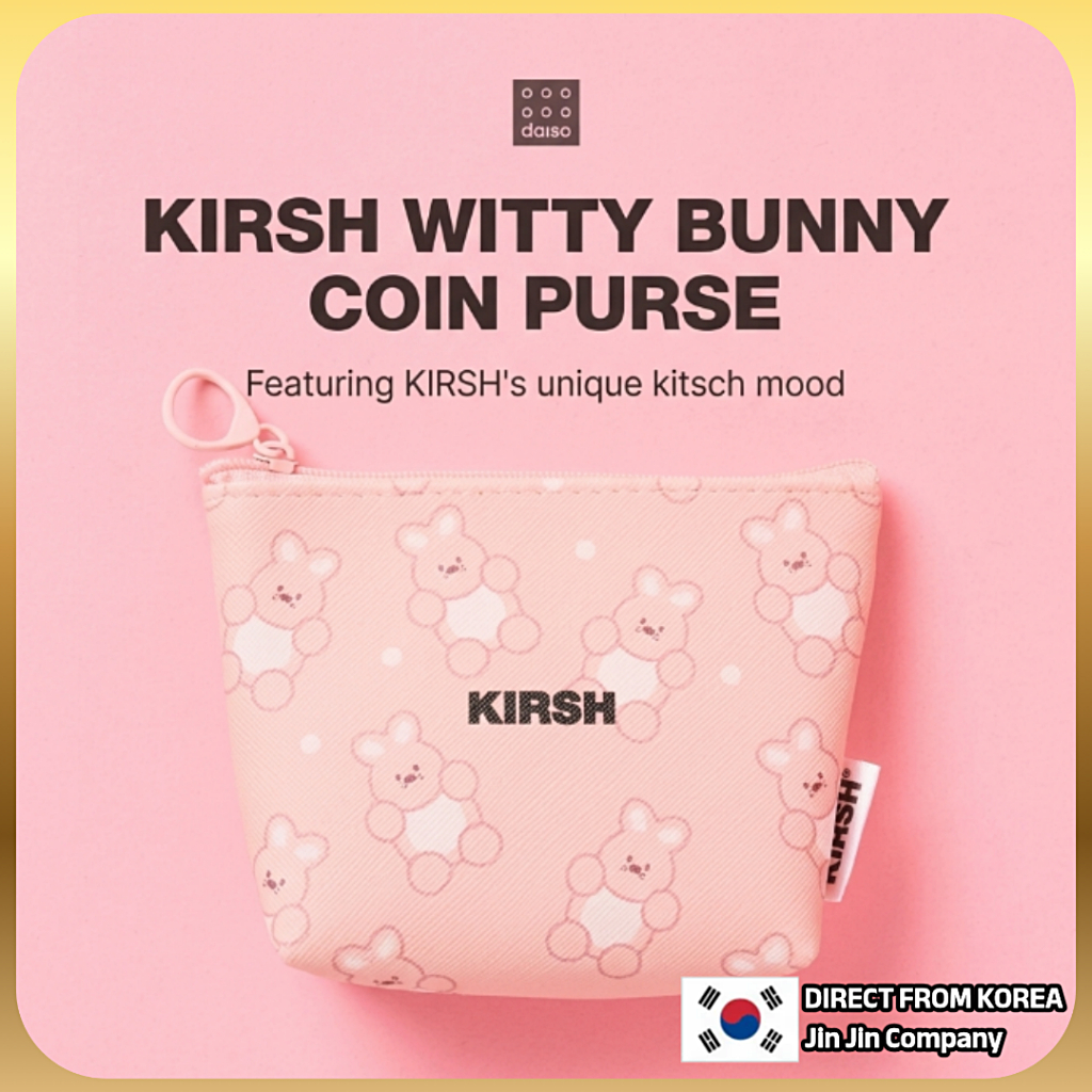 [Daiso] Ví đựng tiền xu Mini KIRSH Witty Bunny / K-TREND DAISO x KIRSH