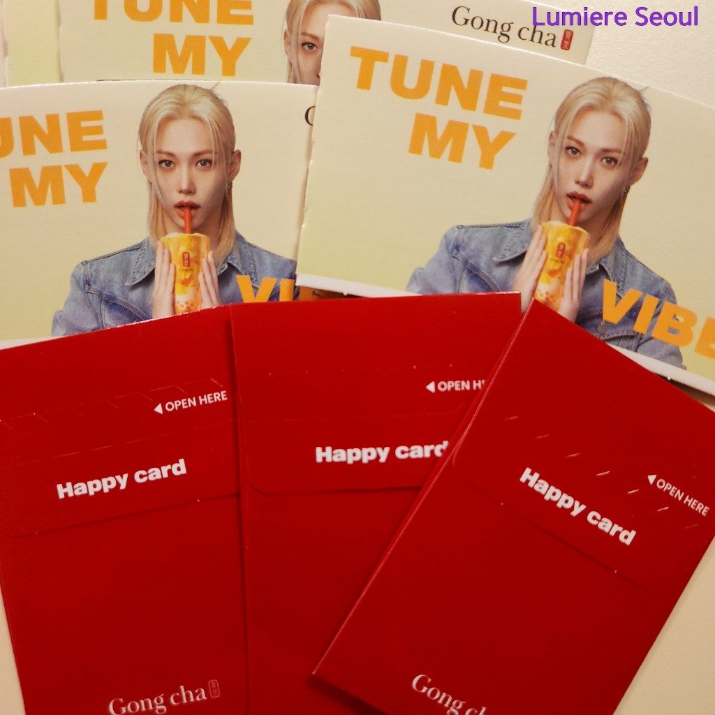 Stray Kids Felix Gong cha Happy Card Series Photocard chính thức (Tùy chọn A ~ F)