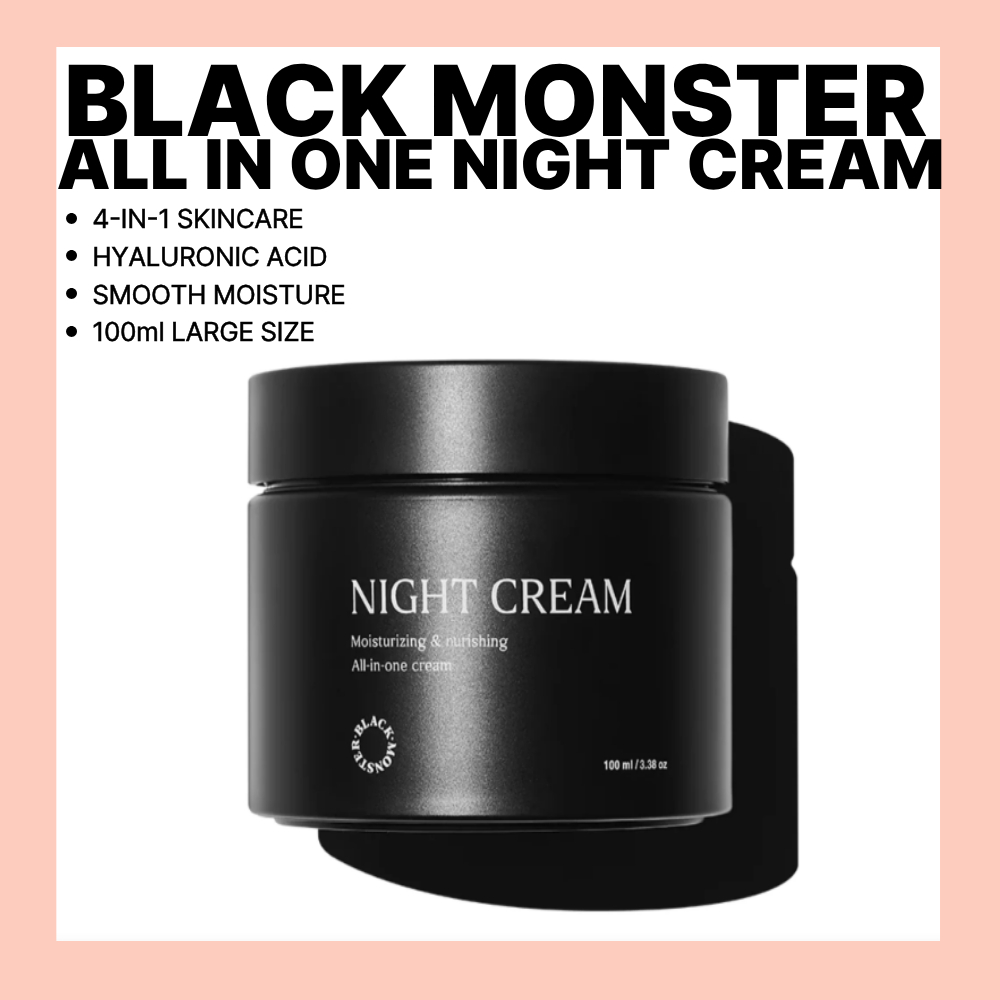[BLACK MONSTER] Men 's All In One Night Cream 100ml 1pc