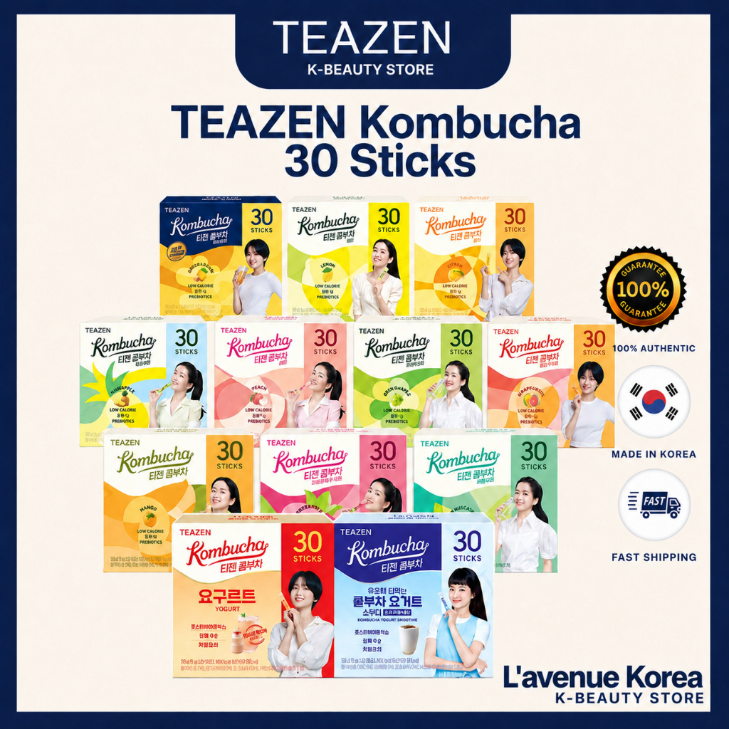 [TEAZEN] ❤️Kombucha 30Stick❤️, KHÔNG HỘP, 0kcal, trà đá