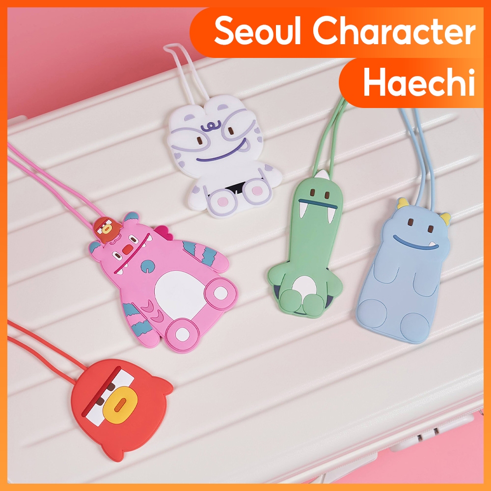 [Korea _ Seoul Character] DDP Design Store Nhân vật Seoul Haechi & Soul Friends Thẻ hành lý du lịch 