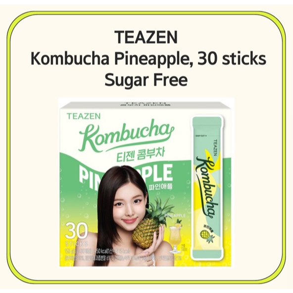 [TEAZEN] Kombucha không đường Hàn Quốc, 30 que / Kombucha Hàn Quốc / Hương dứa