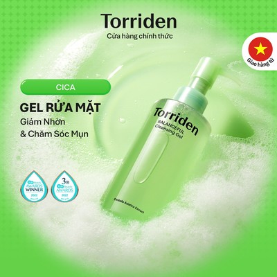 [Torriden Chính hãng] Gel làm sạch da BALANCEFUL CICA, 200ml, Cleansing Gel