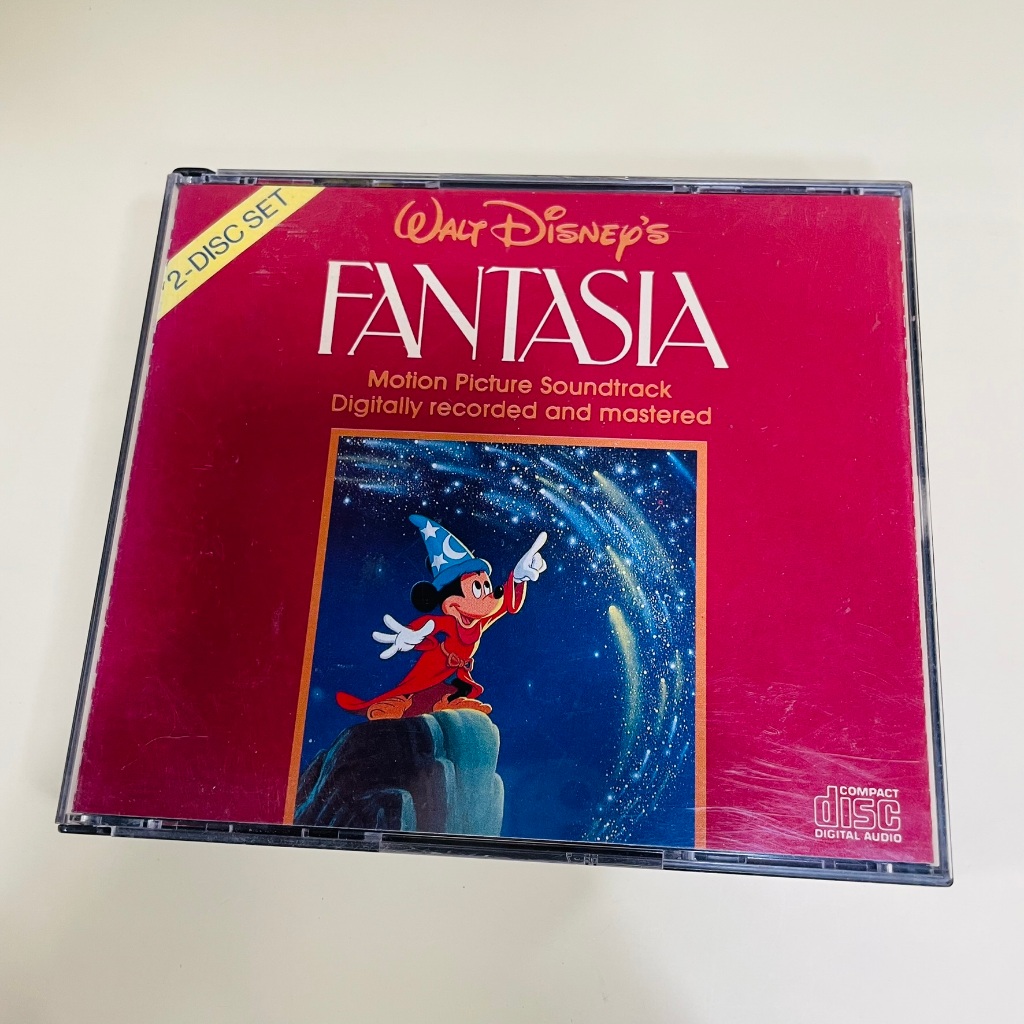 WALT DISNEY 'S FANTASIA OST (1991) / Hiếm Bản gốc Hàn Quốc được cấp phép Buena Vista 2CD Bộ CD âm th