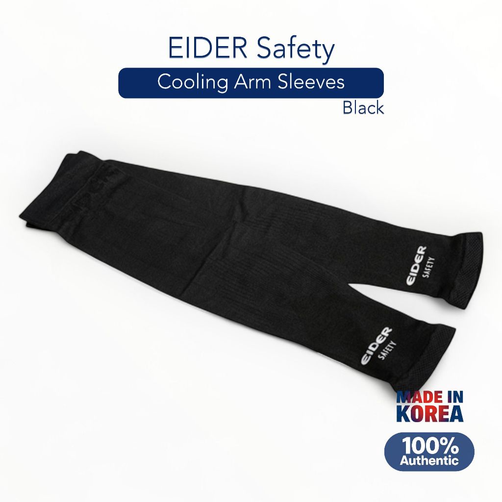 [EIDER Safety] Ống tay chống nắng Aqua-X - Chống tia UV, Khô nhanh, Thoáng mát (Đen)