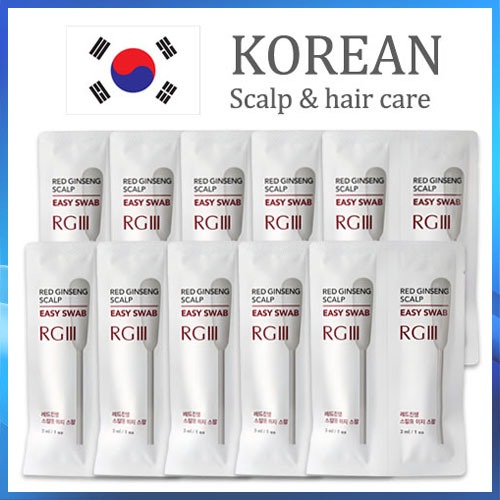 RGIII Red Ginseng Scalp Clean Large Cotton Swab Stick (2 miếng x 10ea) k-Beauty Pore Cleaning For Ha