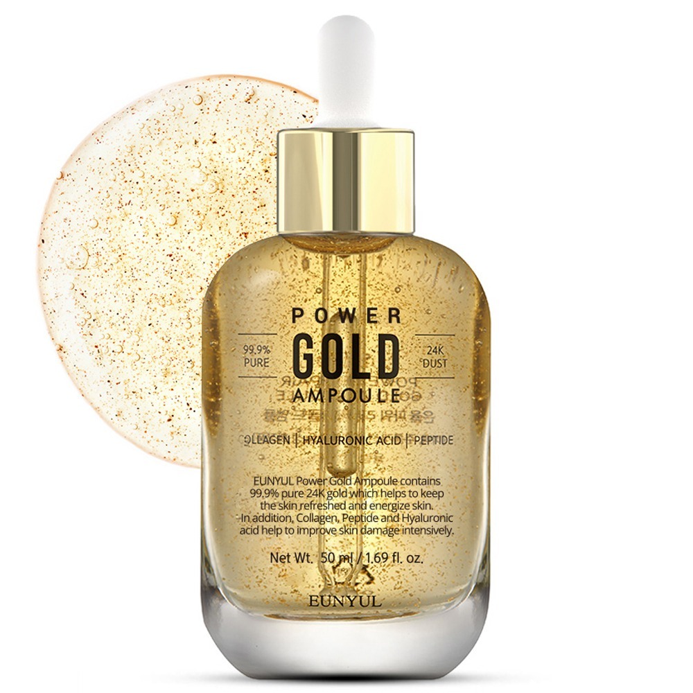 EUNYUL Power Repair Gold Ampoule 50ml – 24K Gold, Anti-Aging & Radiant Skin Serum
