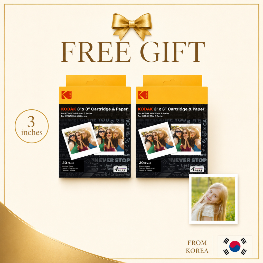 [KODAK] Hộp phim 4PASS 3 x 3 inch 30 tờ 1 hộp / Phim cổ điển KODAK Mini Shot 3