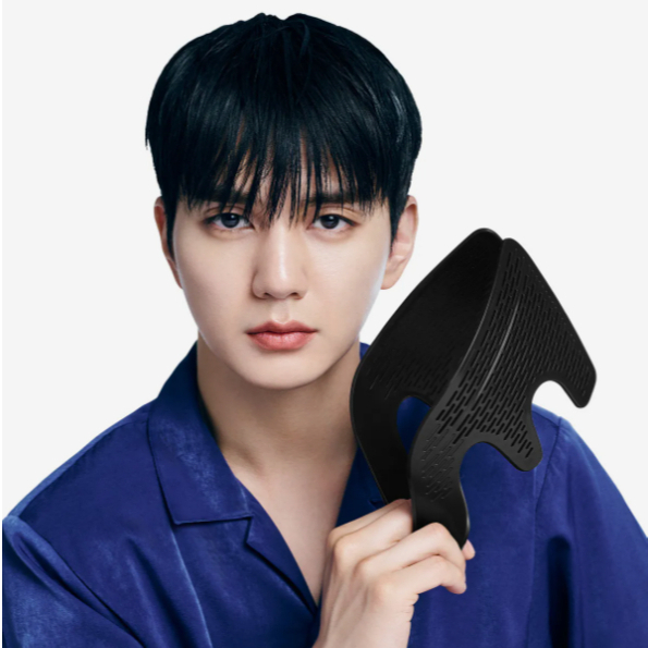 ForBeaut Nam Bên Tóc Xuống Dropset Đen 1Pc Tạo Kiểu Tóc Bên Kiểm Soát Tóc Tập Giữ Dụng Cụ