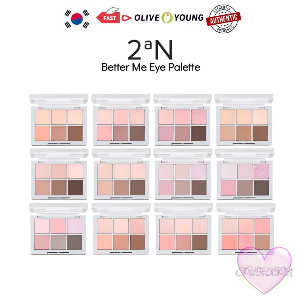 * MỚI * [Hàn Quốc] Bảng phấn mắt 2aN Better Me 6g / Vận chuyển từ Hàn Quốc
