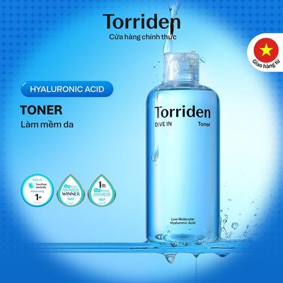 [Torriden Chính hãng] Toner DIVE IN chứa Hyaluronic Acid, 300ml, Toner