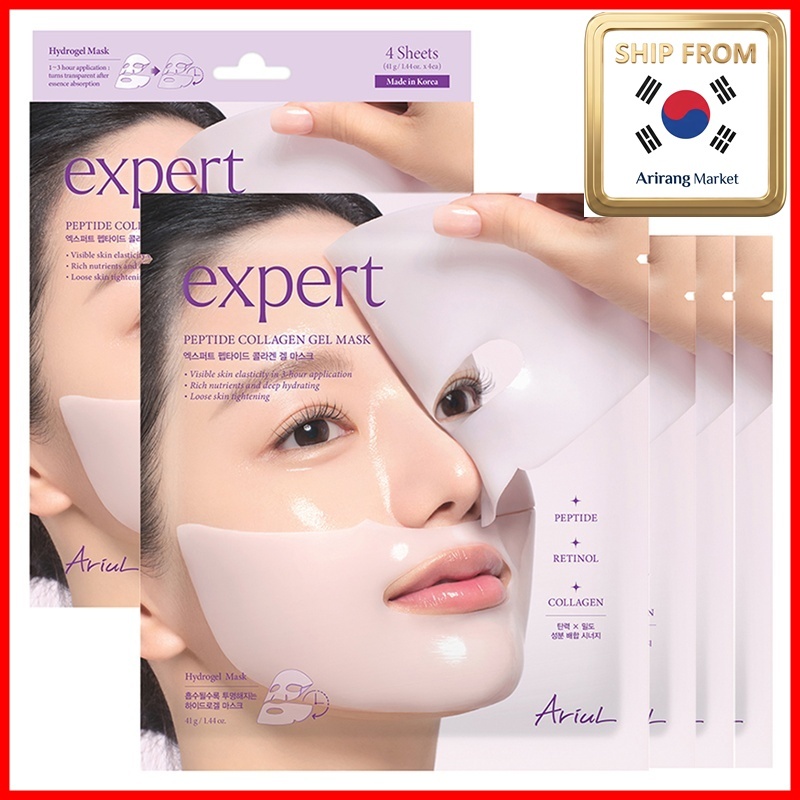 Ariul Premium Peptide & Collagen Gel Mask 4ea Firming & Glowing Skin Care Face Sheet Mask Hàn Quốc B