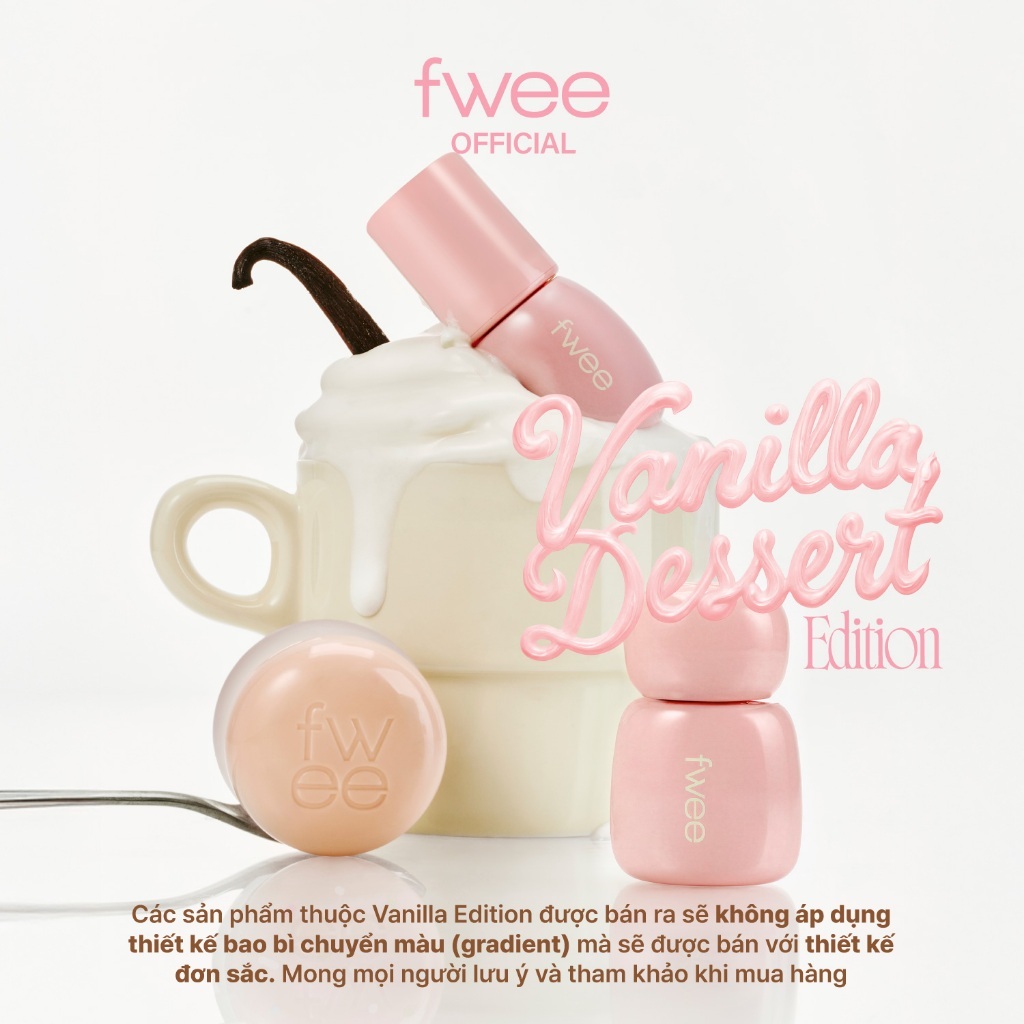 Fwee Vanilla Dessert Edition (Rose Obsession / Voluming Gloss / Pudding Pot)