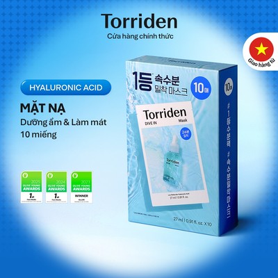 [Torriden Chính hãng] Mặt nạ giấy DIVE IN chứa Hyaluronic Acid, 10 miếng, Mask