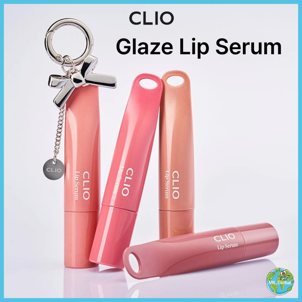 CLIO [CIO] Serum dưỡng môi Glaze có móc khóa 8g 4 màu IVE YUJIN 's Pick | Serum chăm sóc môi dưỡng ẩ