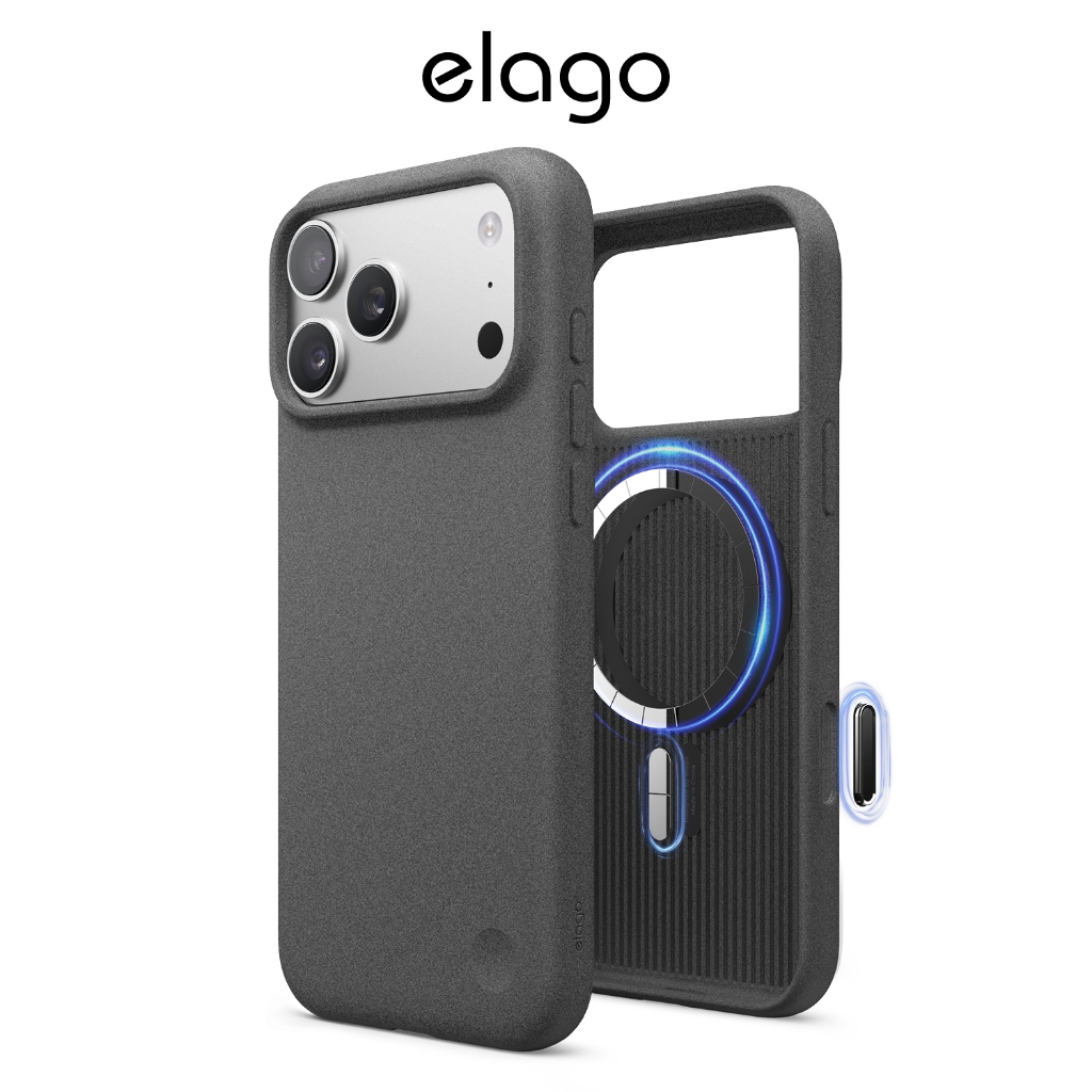 Ốp lưng iPhone 17 Pro, 17 Pro Max elago Pebble từ tính