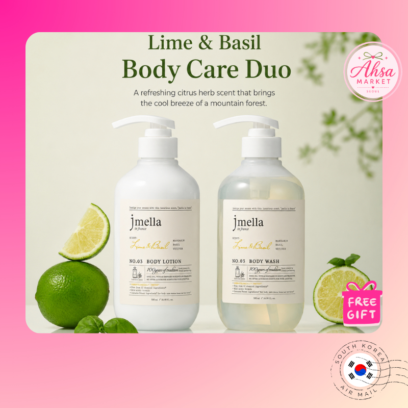 [JMELLA] Sữa tắm và dưỡng thể Lime & Basil