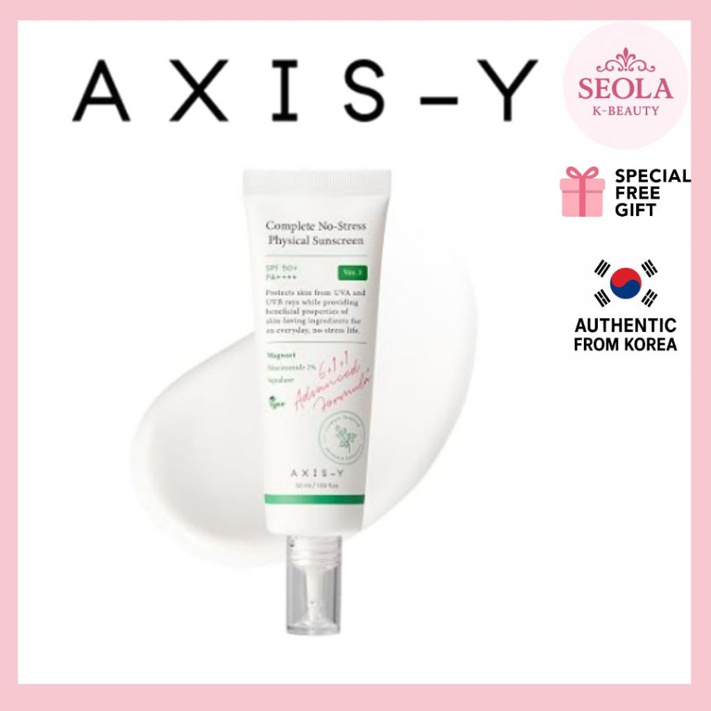 [AXIS-Y] Complete No-Stress Physical Sunscreen V.3 / Kem chống nắng 50ml