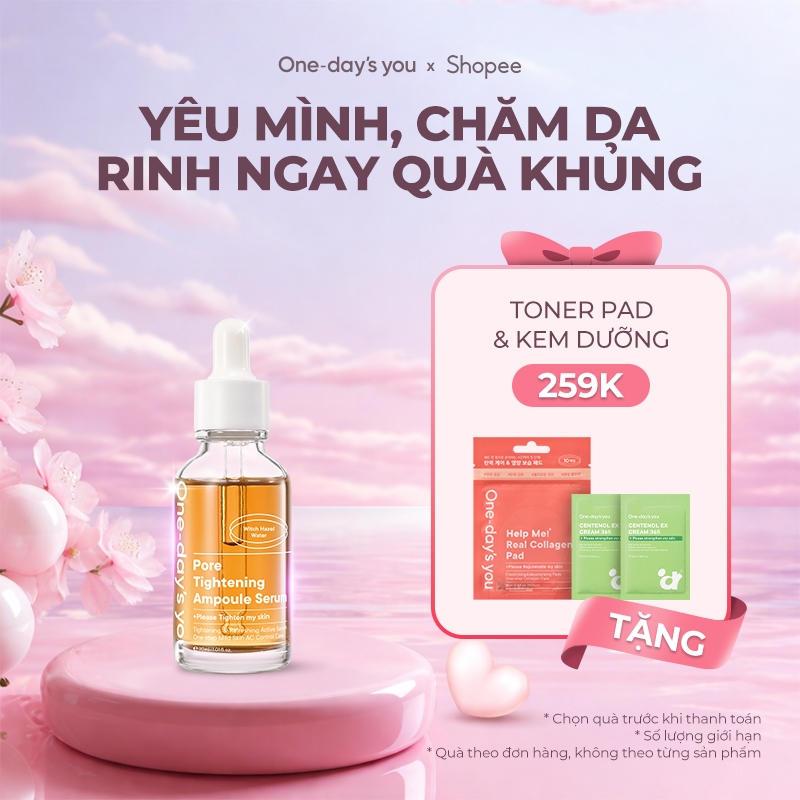 [Serum] Serum dưỡng ẩm/ Thu nhỏ lỗ chân lông/ Kiểm soát dầu nhờn ONE DAY'S YOU Pore Tightening Serum