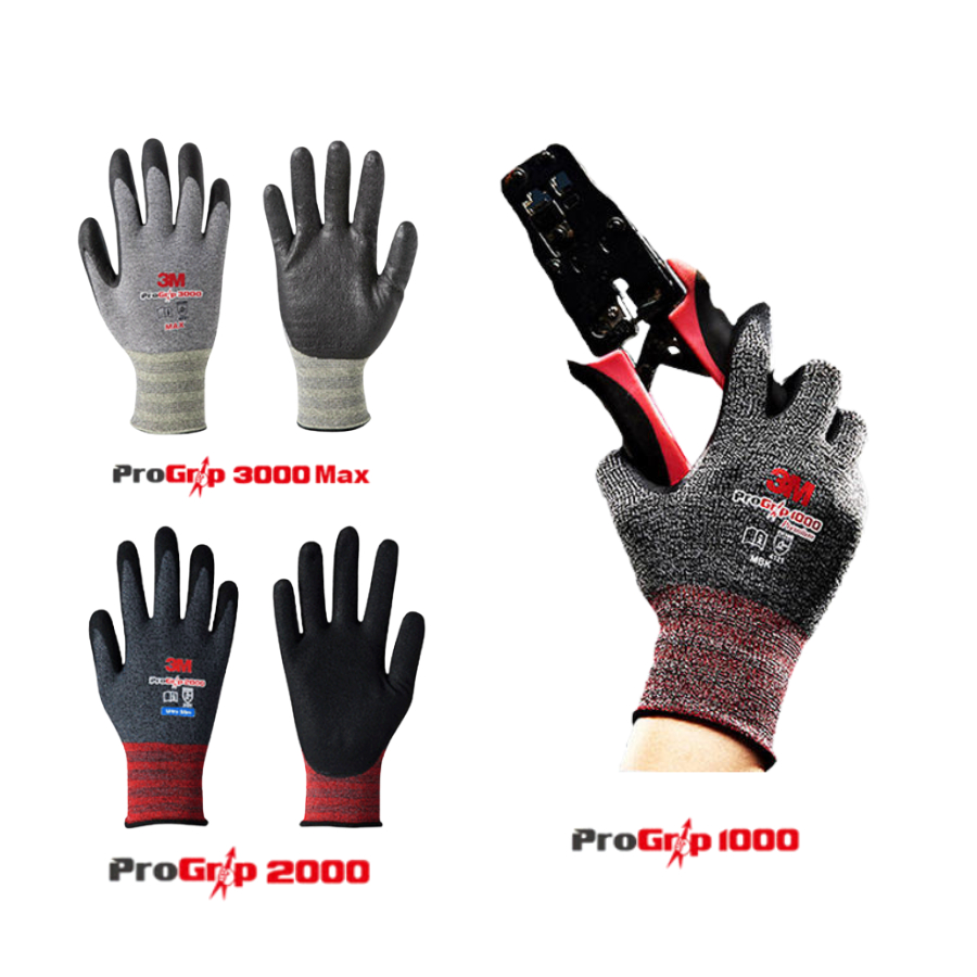 Găng tay làm việc phủ 3M Pro Grip 1000 2000 3000