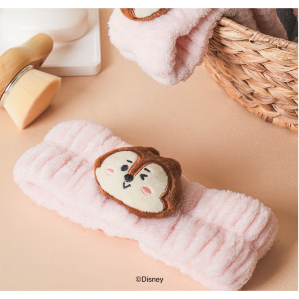 DISNEY Chip and Dale Hair Band Wash Face Remove Makeup KOREA DAISO