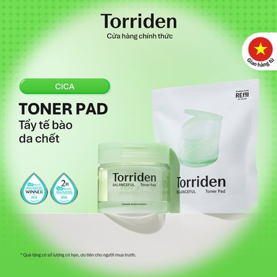 [Torriden Chính hãng] [SET] [REFILL] Pad BALANCEFUL CICA, 60miếng+60miếng