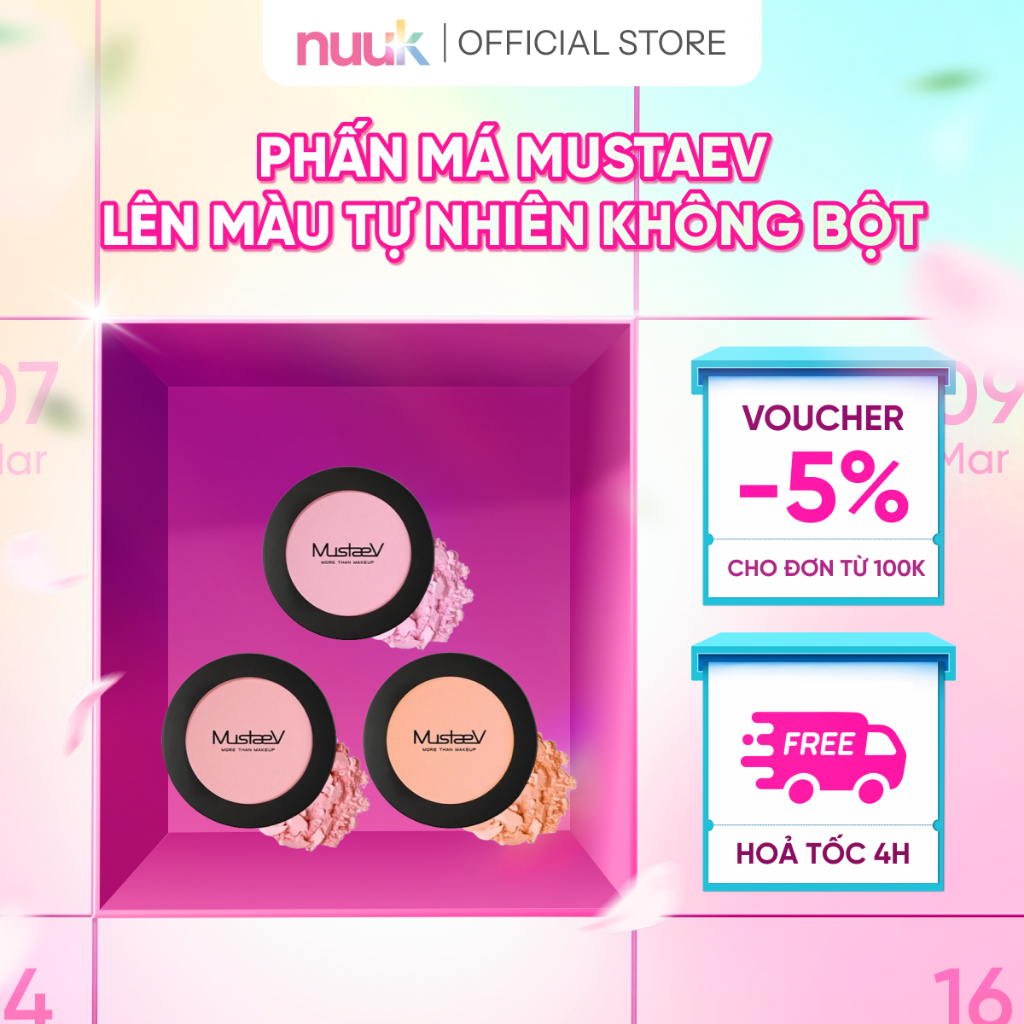 Phấn Má MustaeV Fruit Juice Blush Lên Màu Tự Nhiên Tươi Tắn