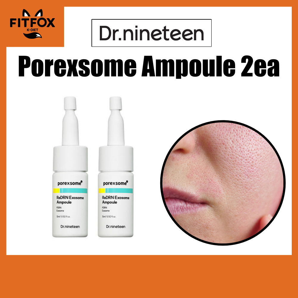 Dr.Nineteen Pore Exosome Retinol PDRN Repair Ampoule Intensive Skin Renewal Serum 15ml x 2 chiếc Mỹ 