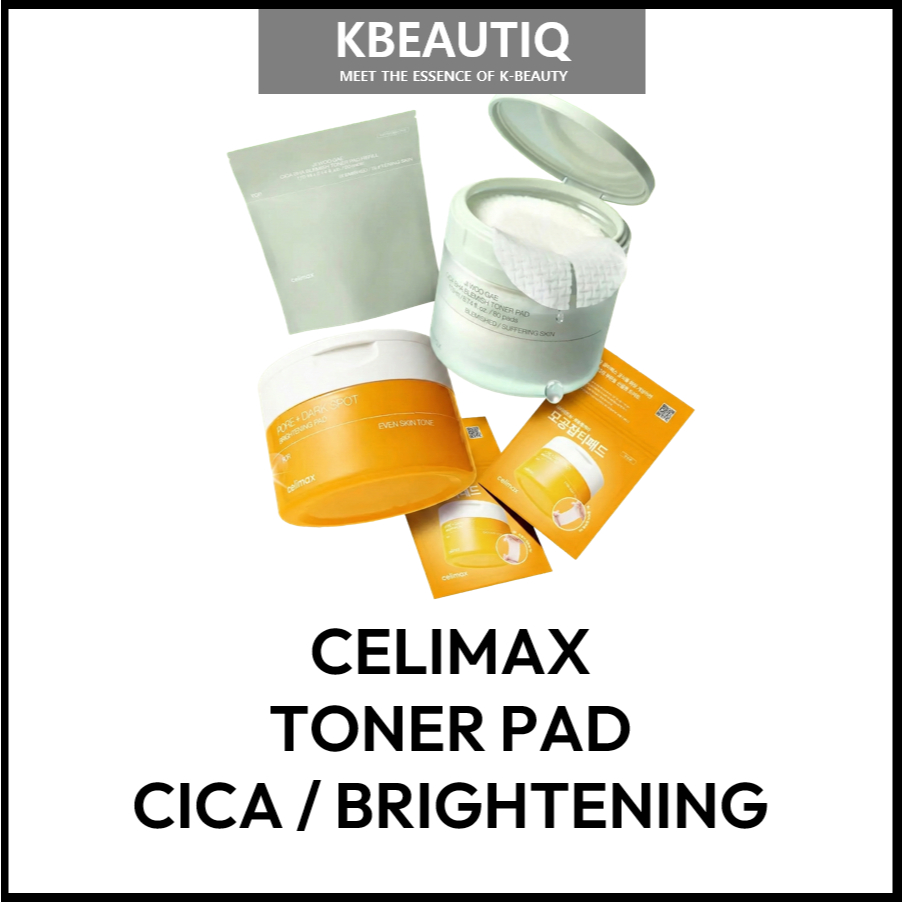 CELIMAX TONER PAD (SOOTHING CICA BHA 60P+60P / BRIGHTENING DARK SPOT 80P+20P)